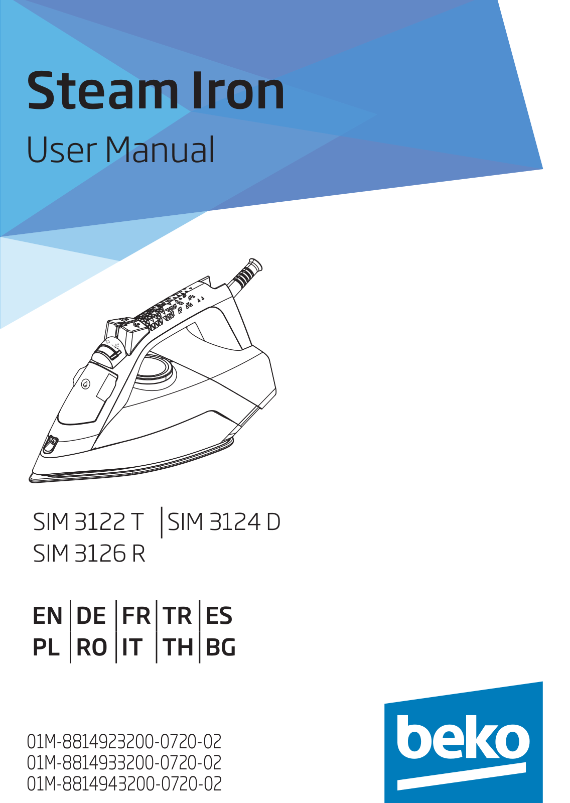 Beko SIM 3126 R, SIM 3124 D, SIM 3122 T User manual