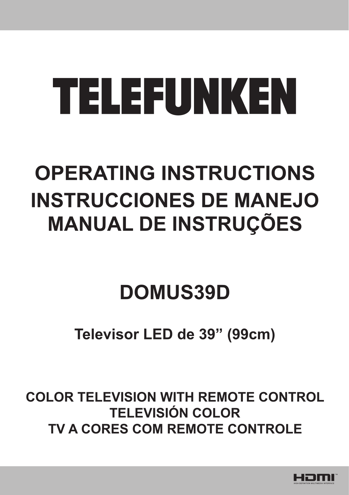 Telefunken DOMUS39D User Manual