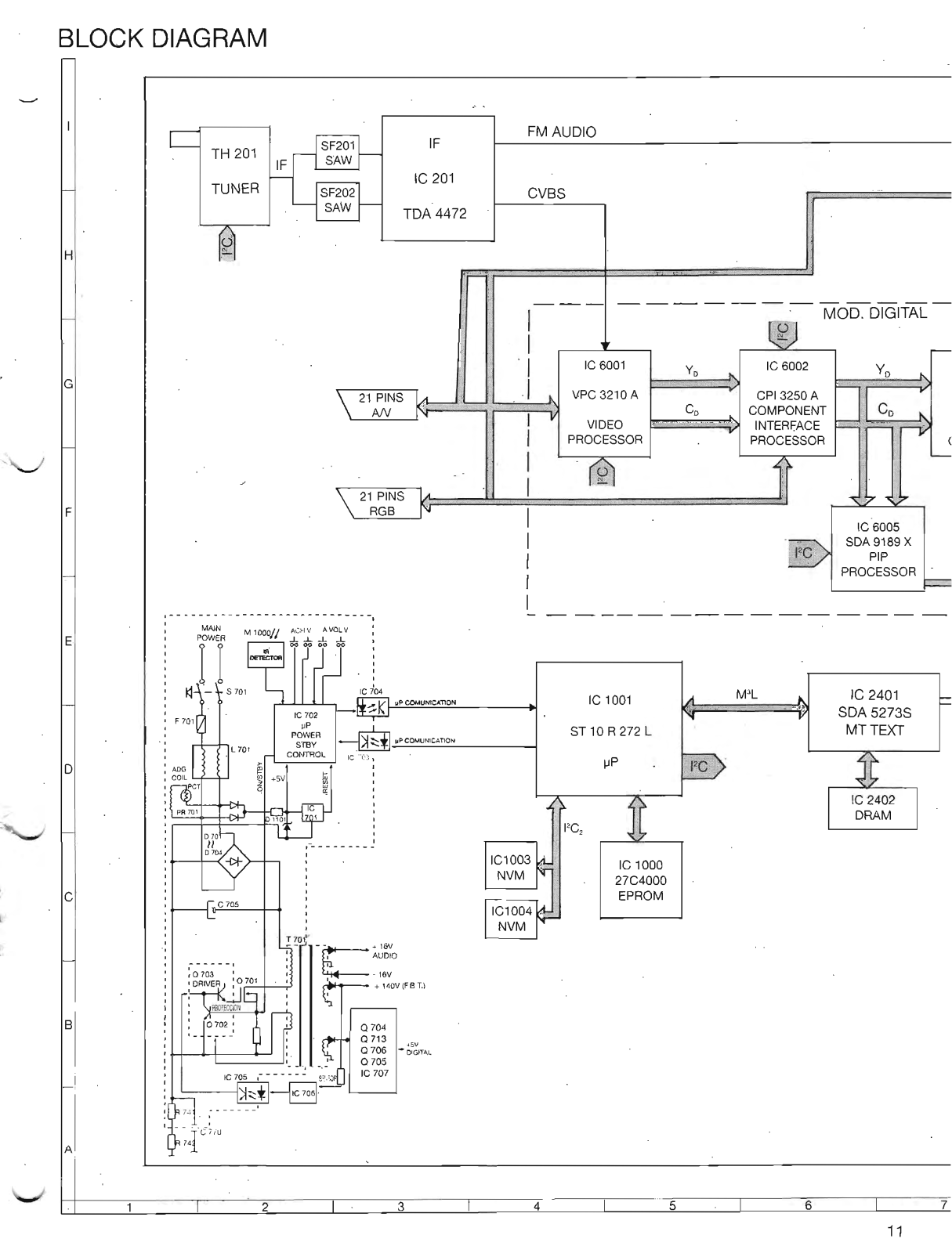 Sharp 70ES-14S, 70ES-16S Schematic