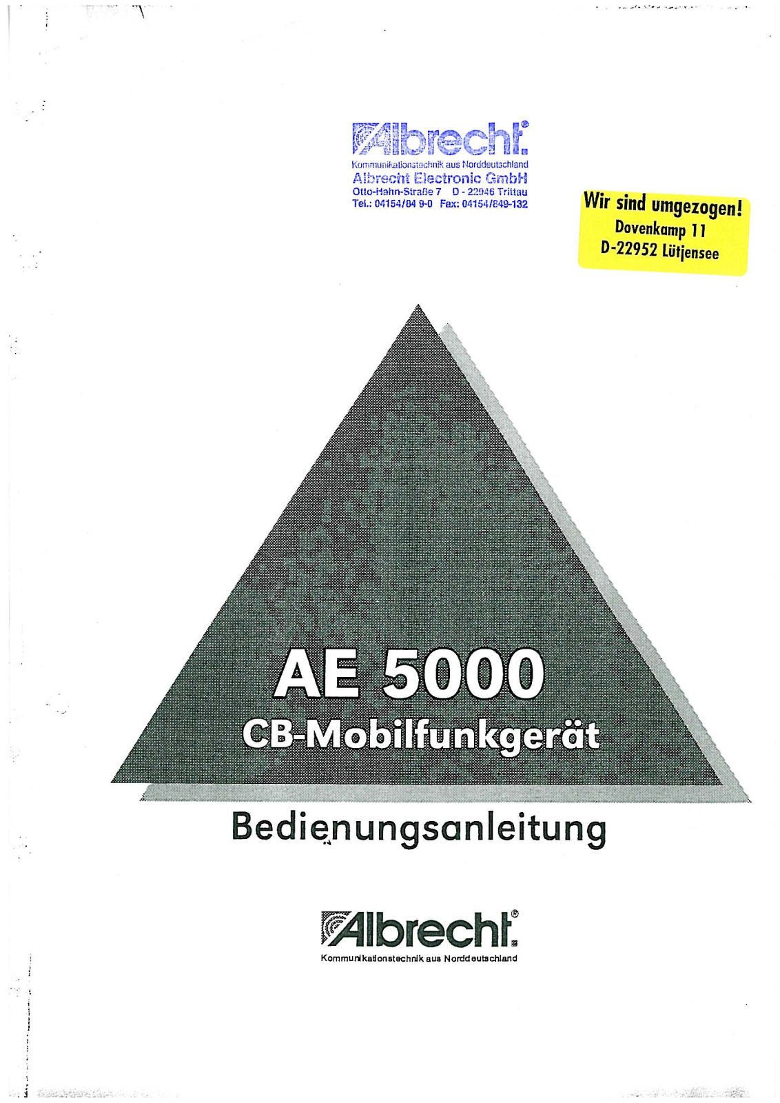 Albrecht ae5000 User Manual