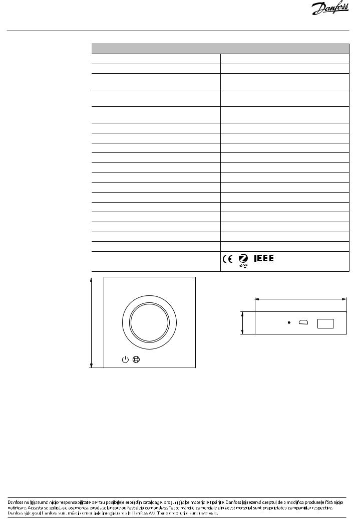 Danfoss Ally Gateway Data sheet