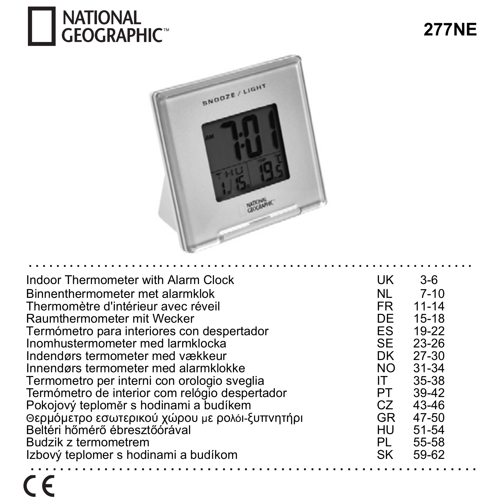 National Geographic 277 NE User Manual