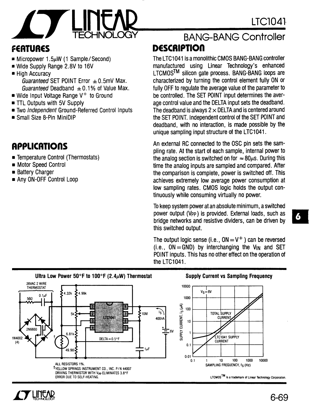 Linear Technology LTC1041 Datasheet