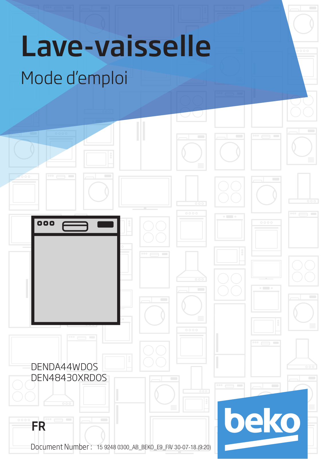 Beko DENDA44WDOS, DEN48430XRDOS User manual