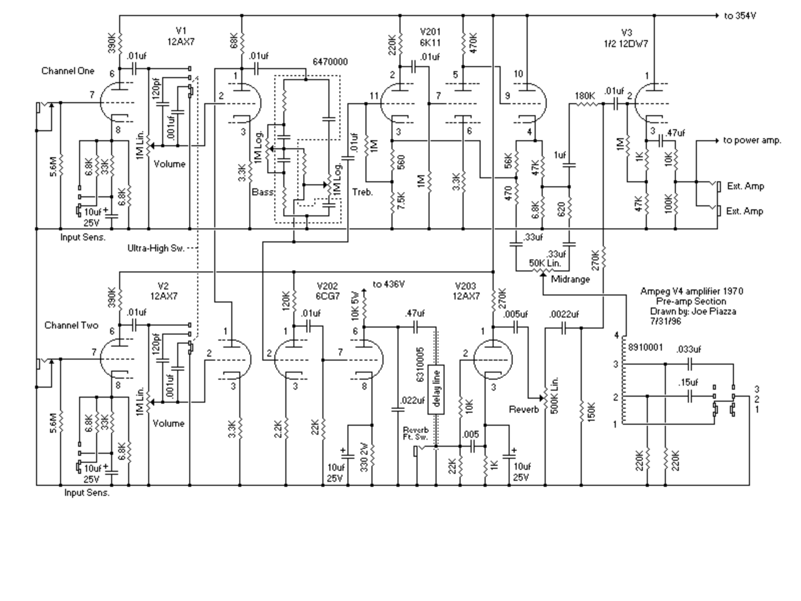 Ampeg v4 schematic