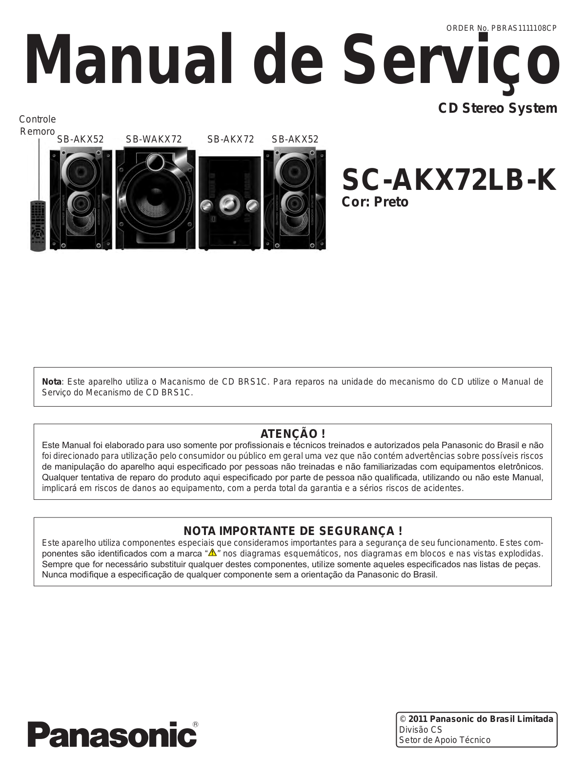 Panasonic SC-AKX72LB-K Schematic