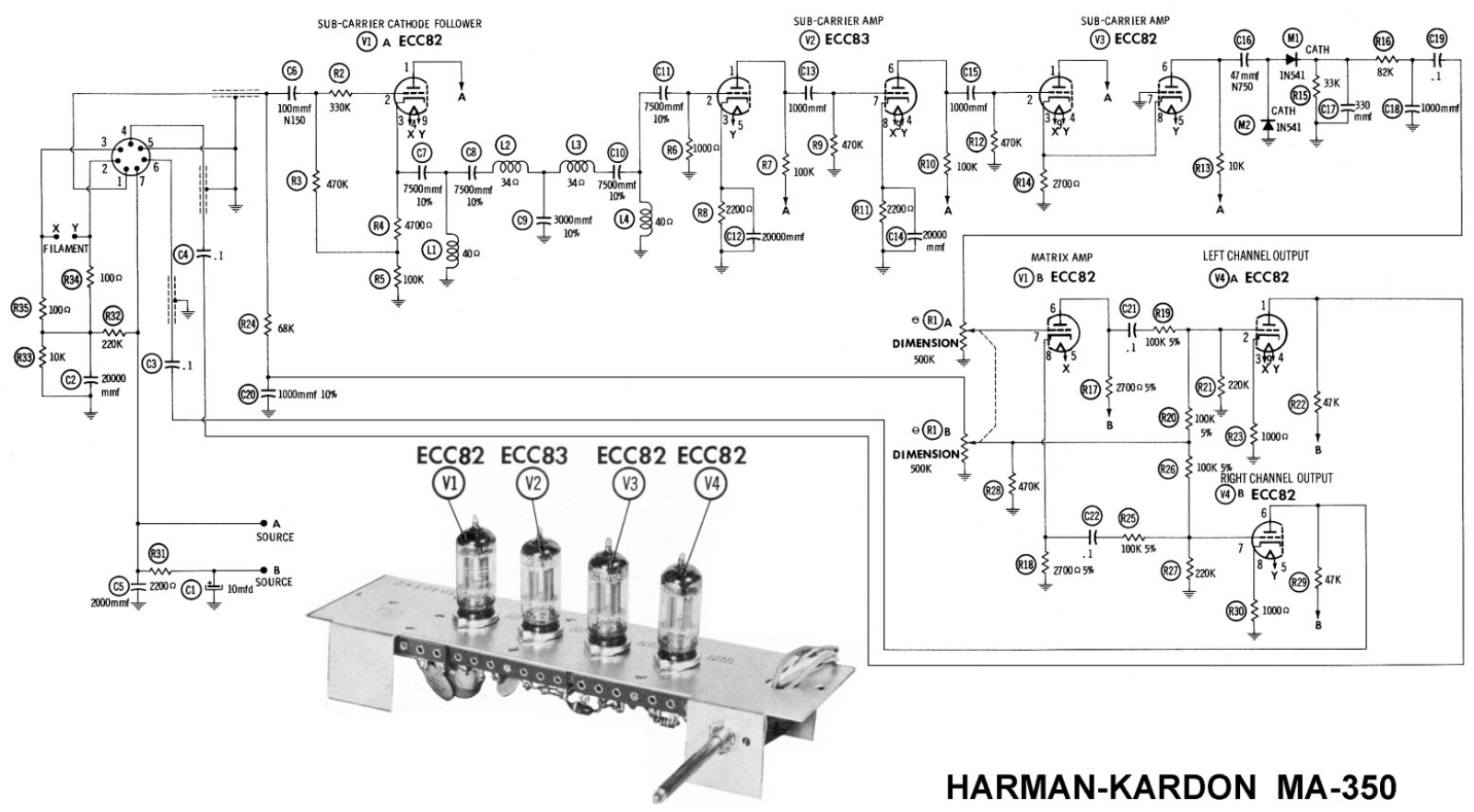 Harman Kardon MA-350 Schematic