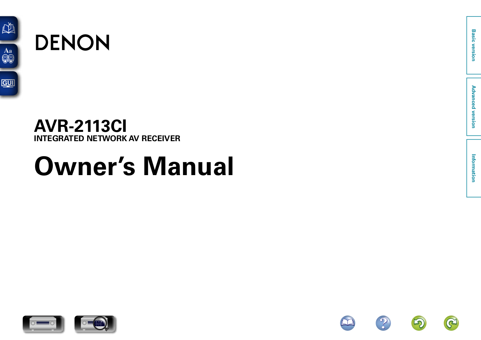 Denon AVR-2113CI Owners Manual