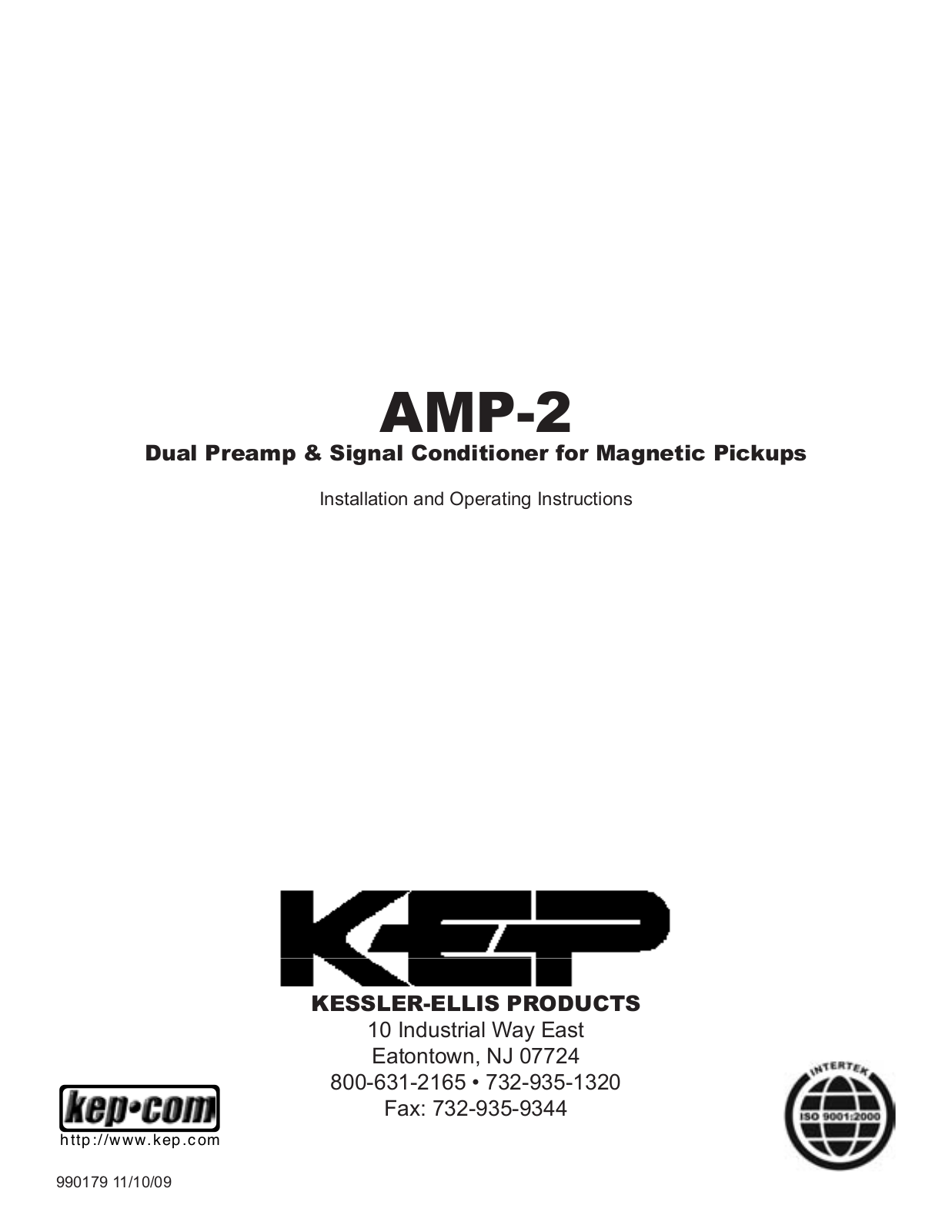 KEP AMP-2 Operating Manual