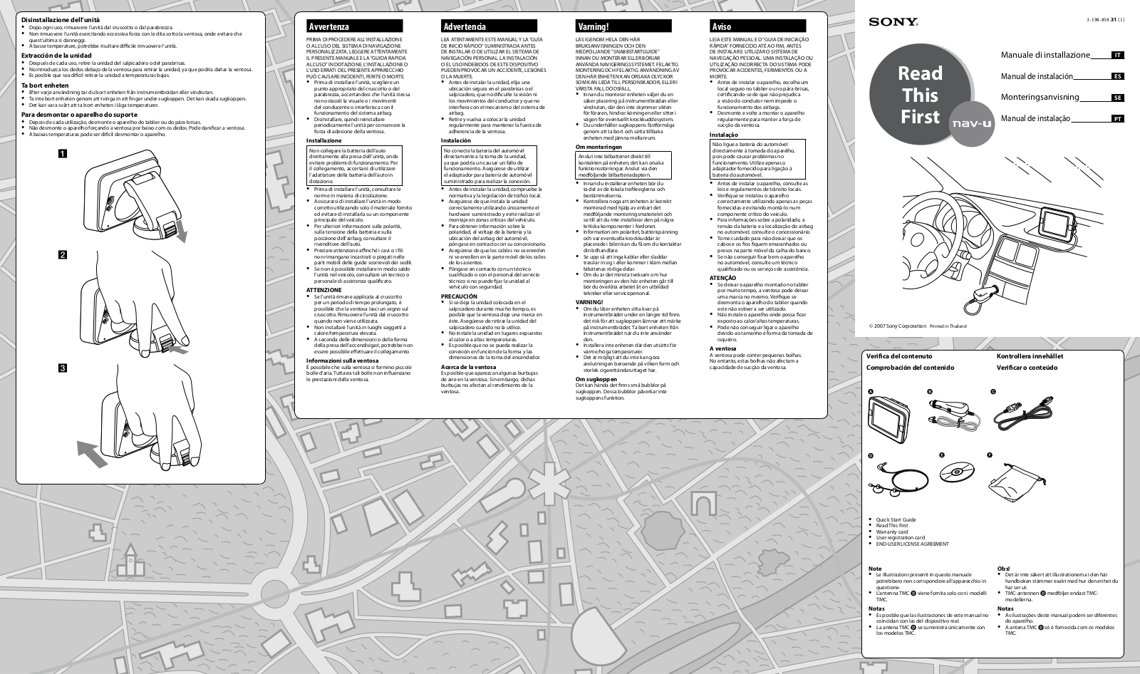 Sony NV-U52, NV-U72T, NV-U52D, NV-U52S, NV-U72TC User Manual