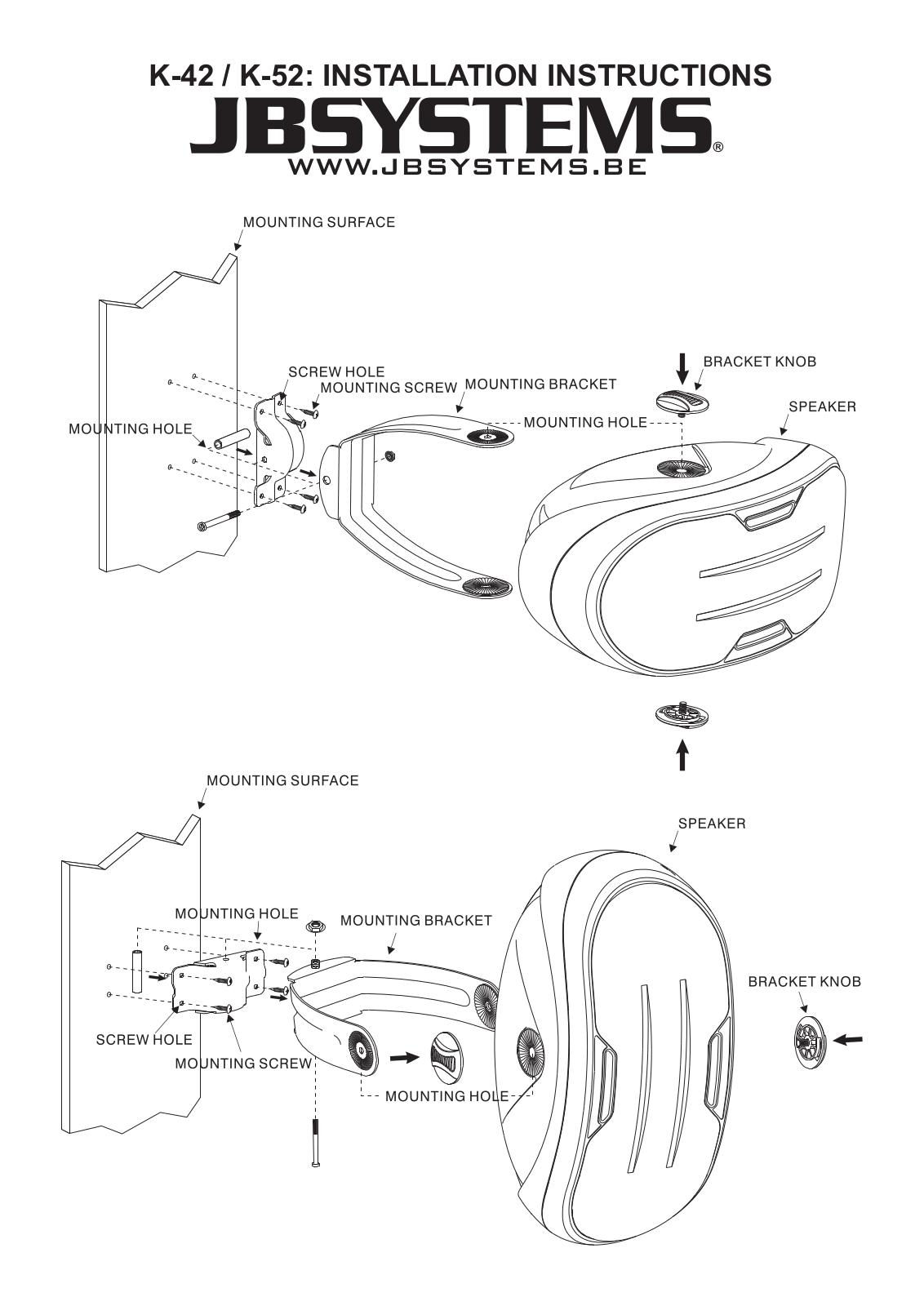 Beglec K-42 INSTALLATON, K-52 User Manual