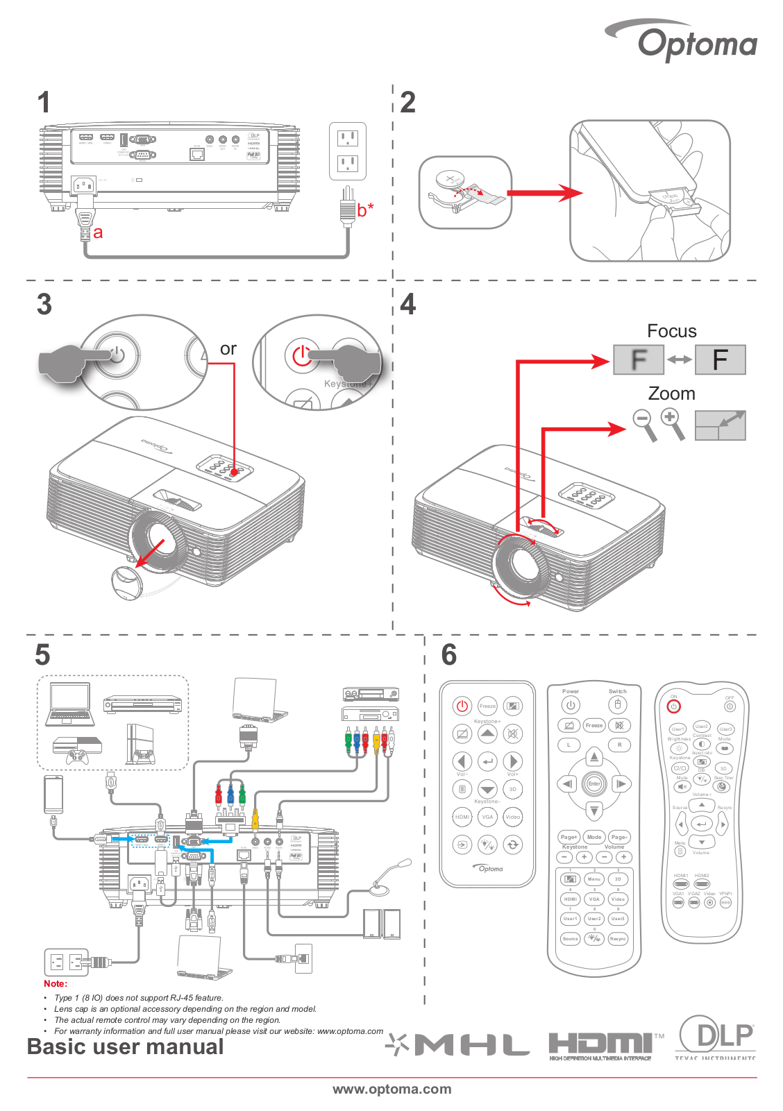 Optoma EH337 User Manual