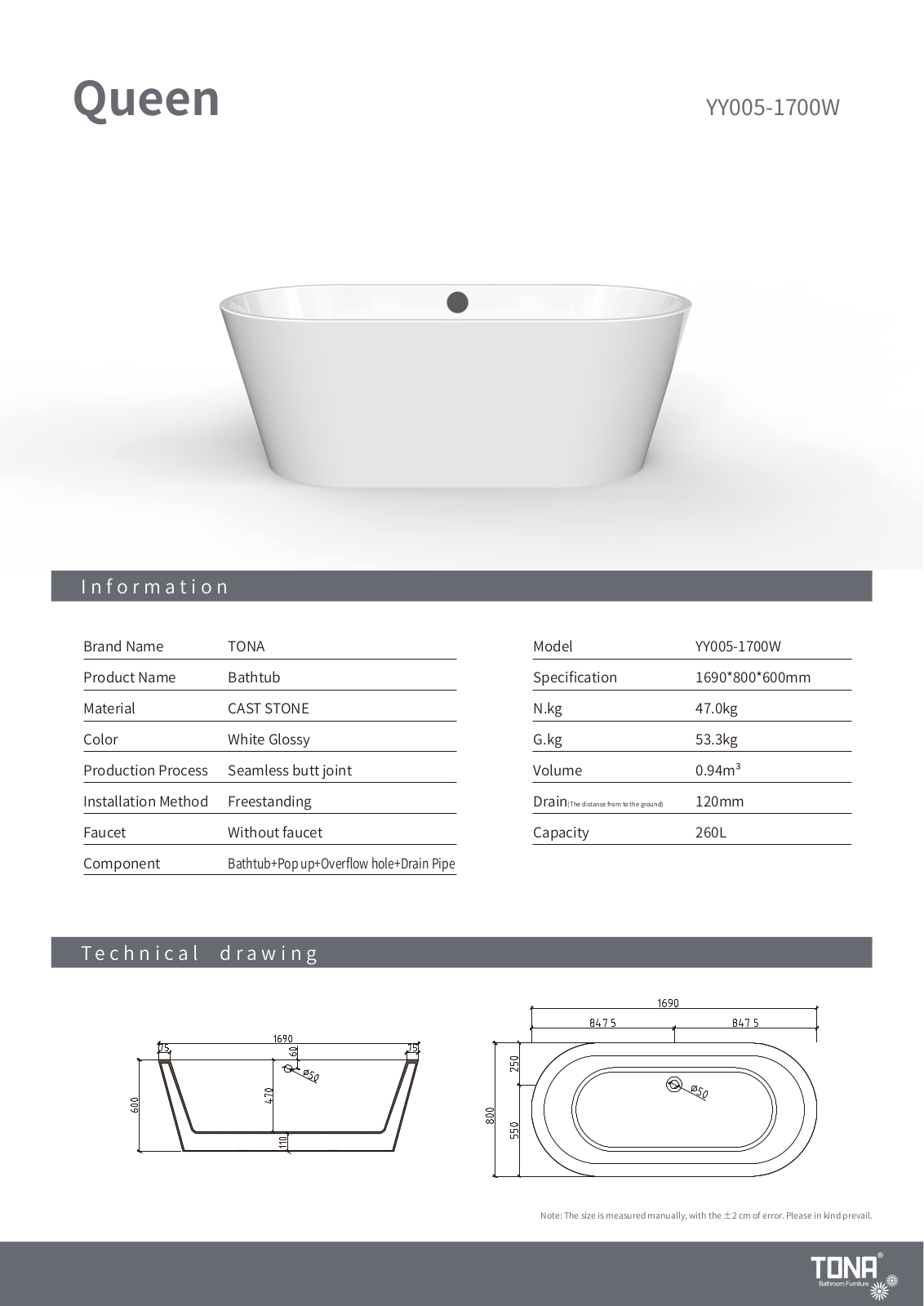TONA TONA1003 Specifications - ManualMachine.com