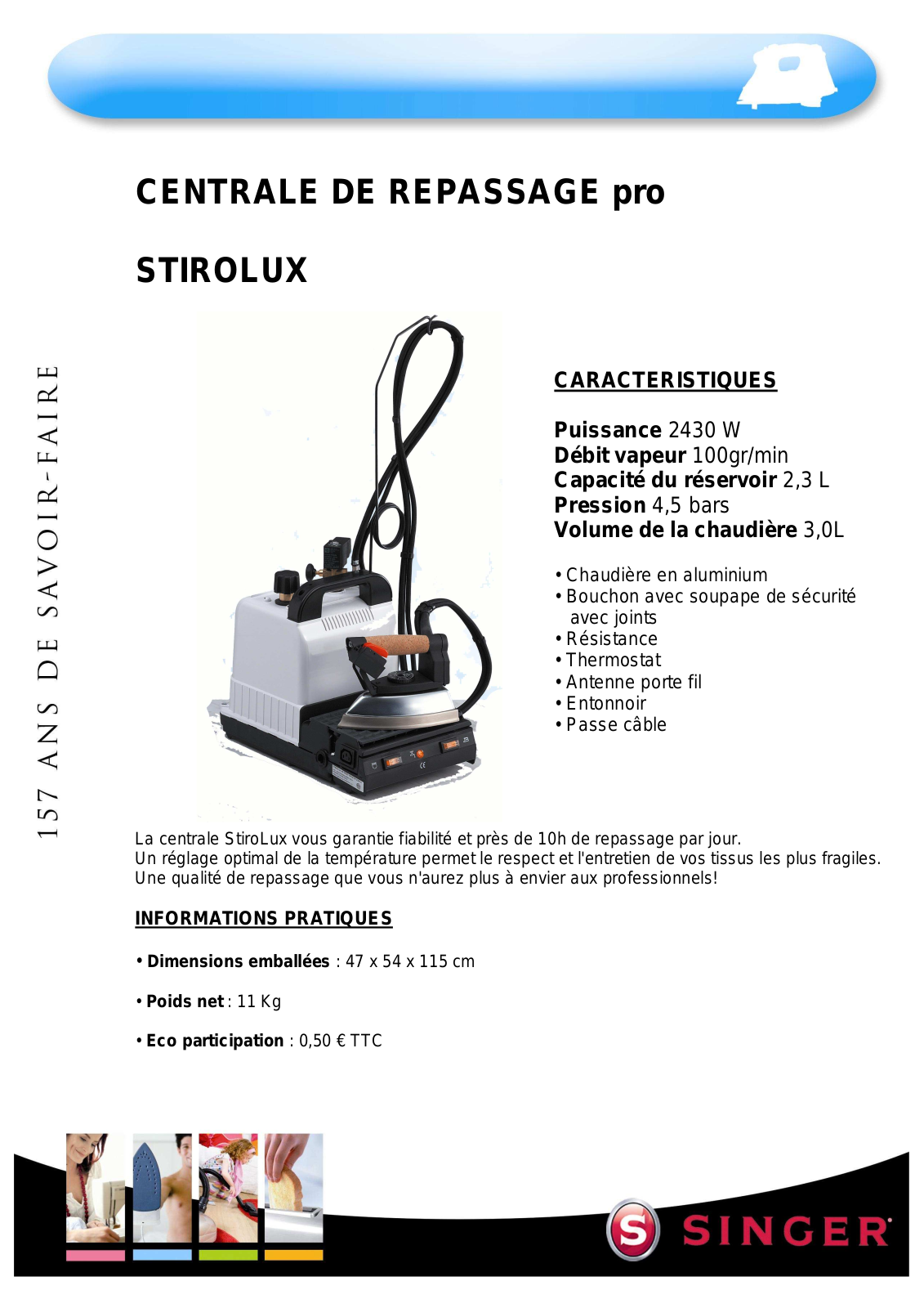 SINGER STIROLUX User Manual