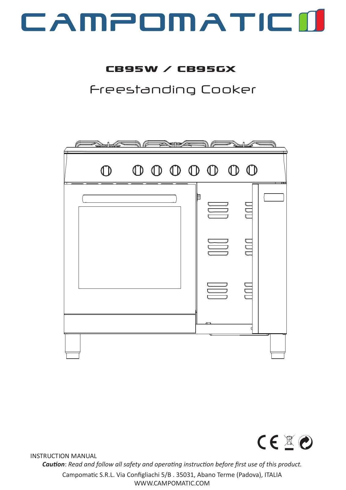 Campomatic CB95W User Manual - ManualMachine.com