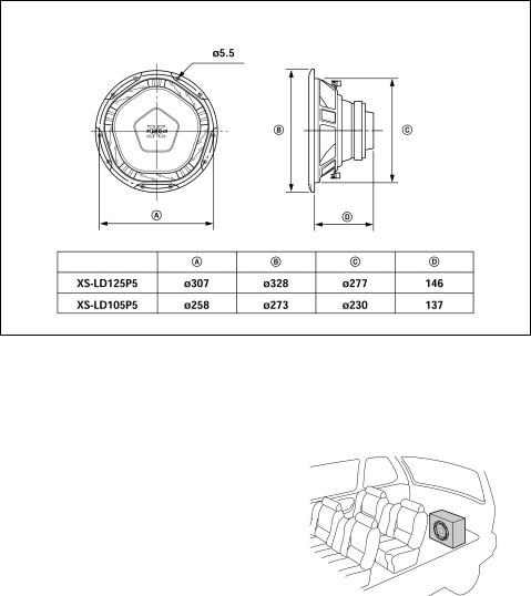 Sony XS-LD125P5, XS-LD105P5 INSTALLATION & CONNECTIONS