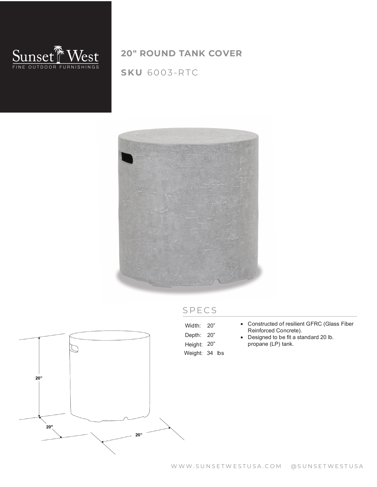 Sunset West XSW10086 Specifications - ManualMachine.com