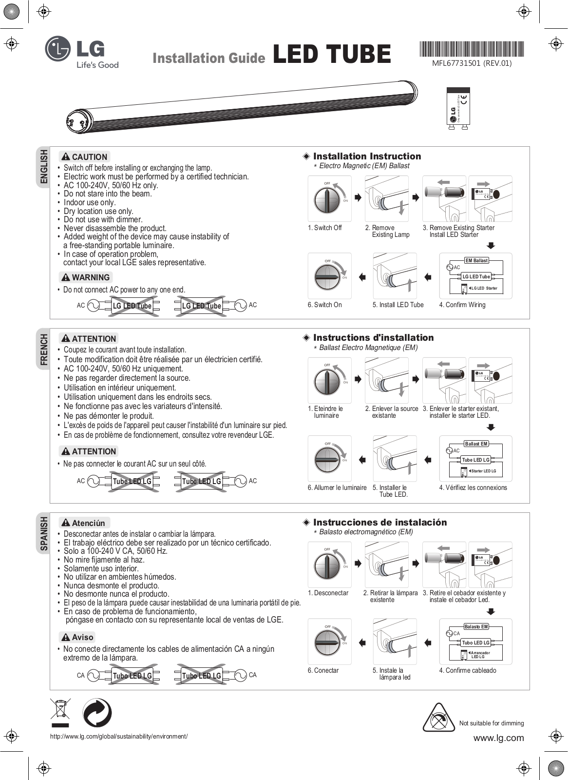 LG T4B22BD5FEA User Manual