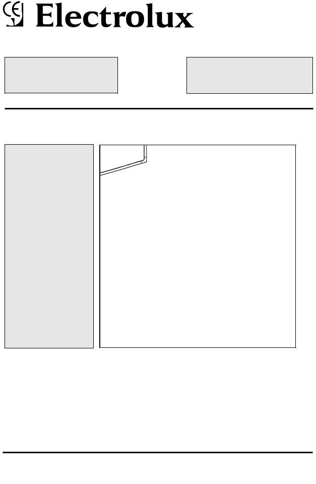 electrolux RM4271, RM4270 User Manual