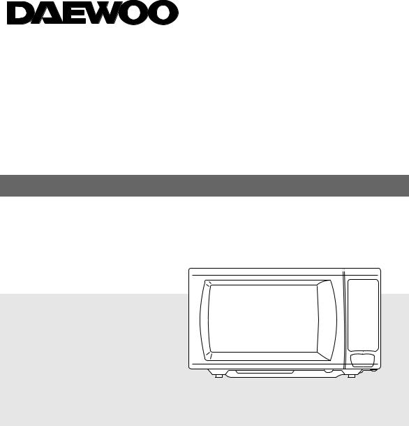 Daewoo KOR-131GM Instructions Manual