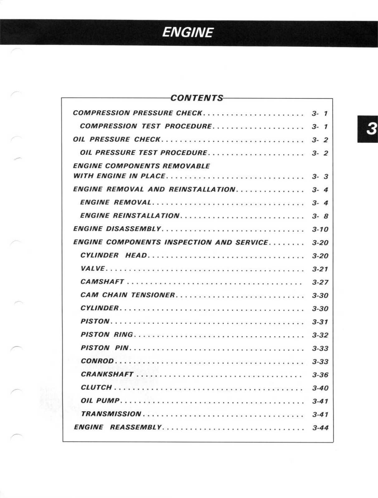 Suzuki GSF400 Service Manual section3