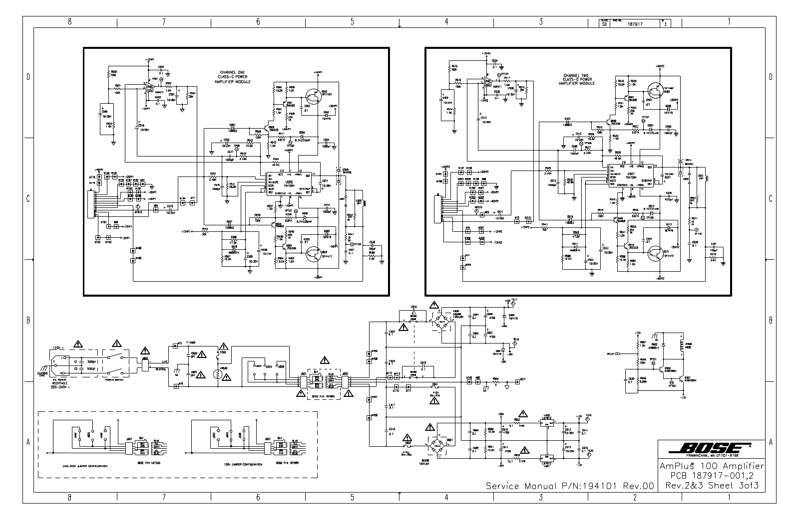 BOSE SD187917 3 04 Schematic