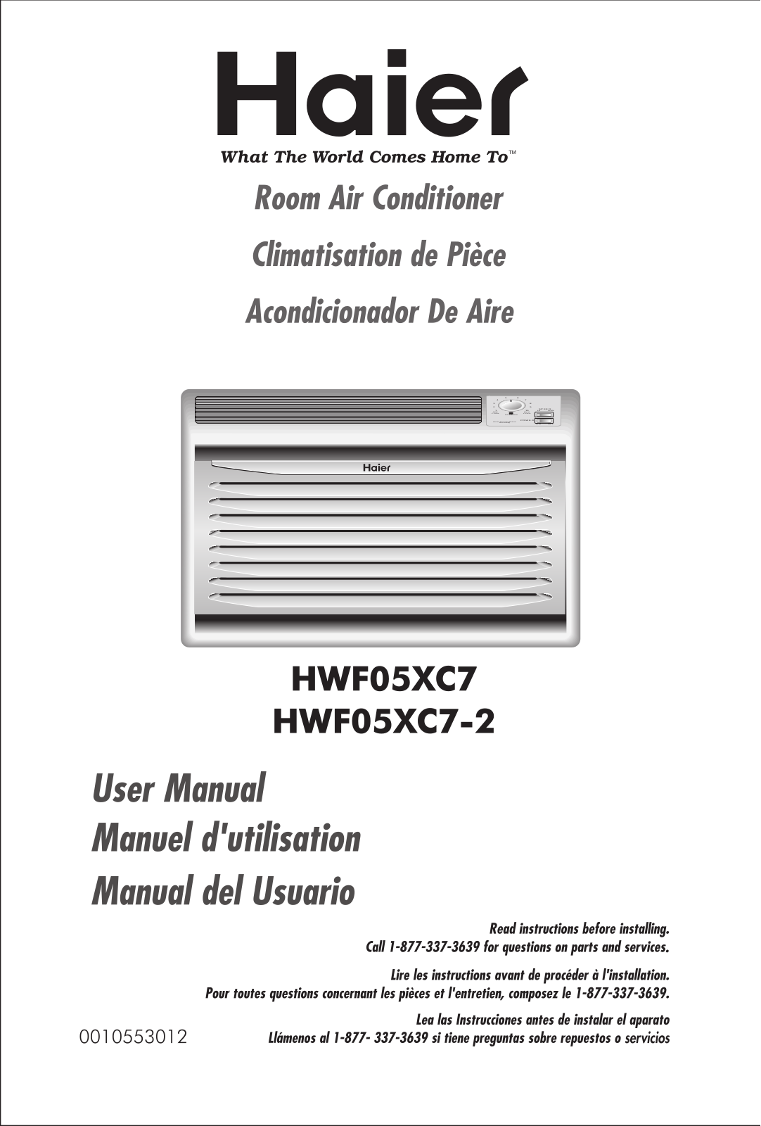 Haier Hwf05xc7-2 Owner's Manual