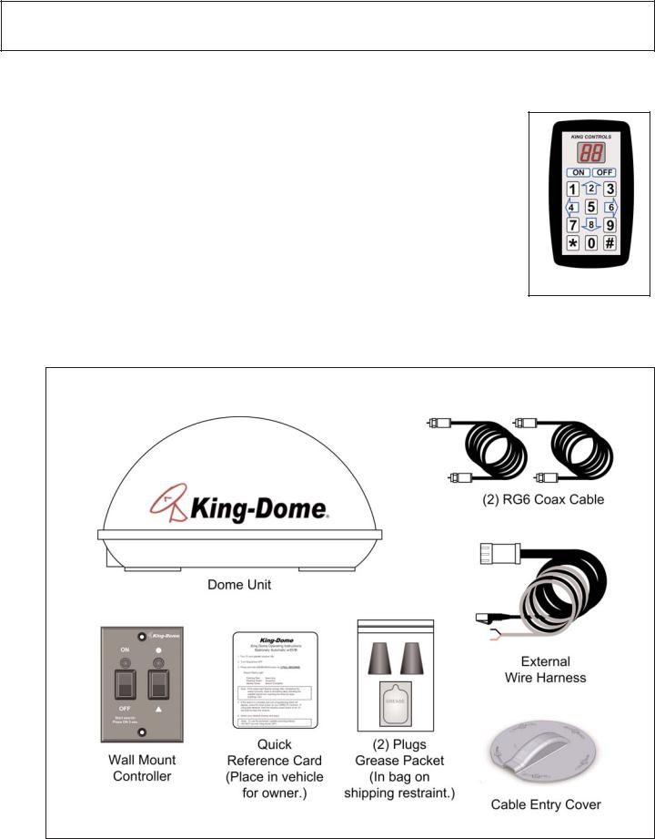King-Dome 9704, 9704-LP installation Guide