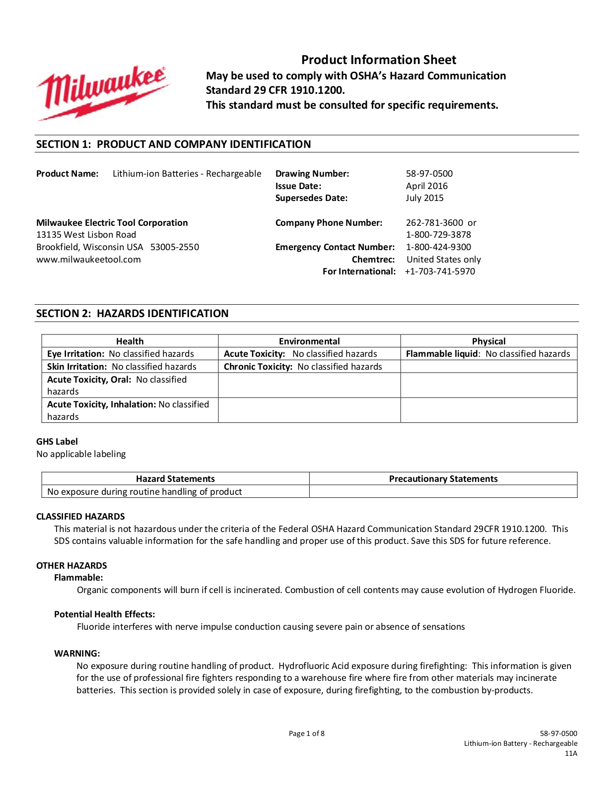 Milwaukee 2804-22 User Manual