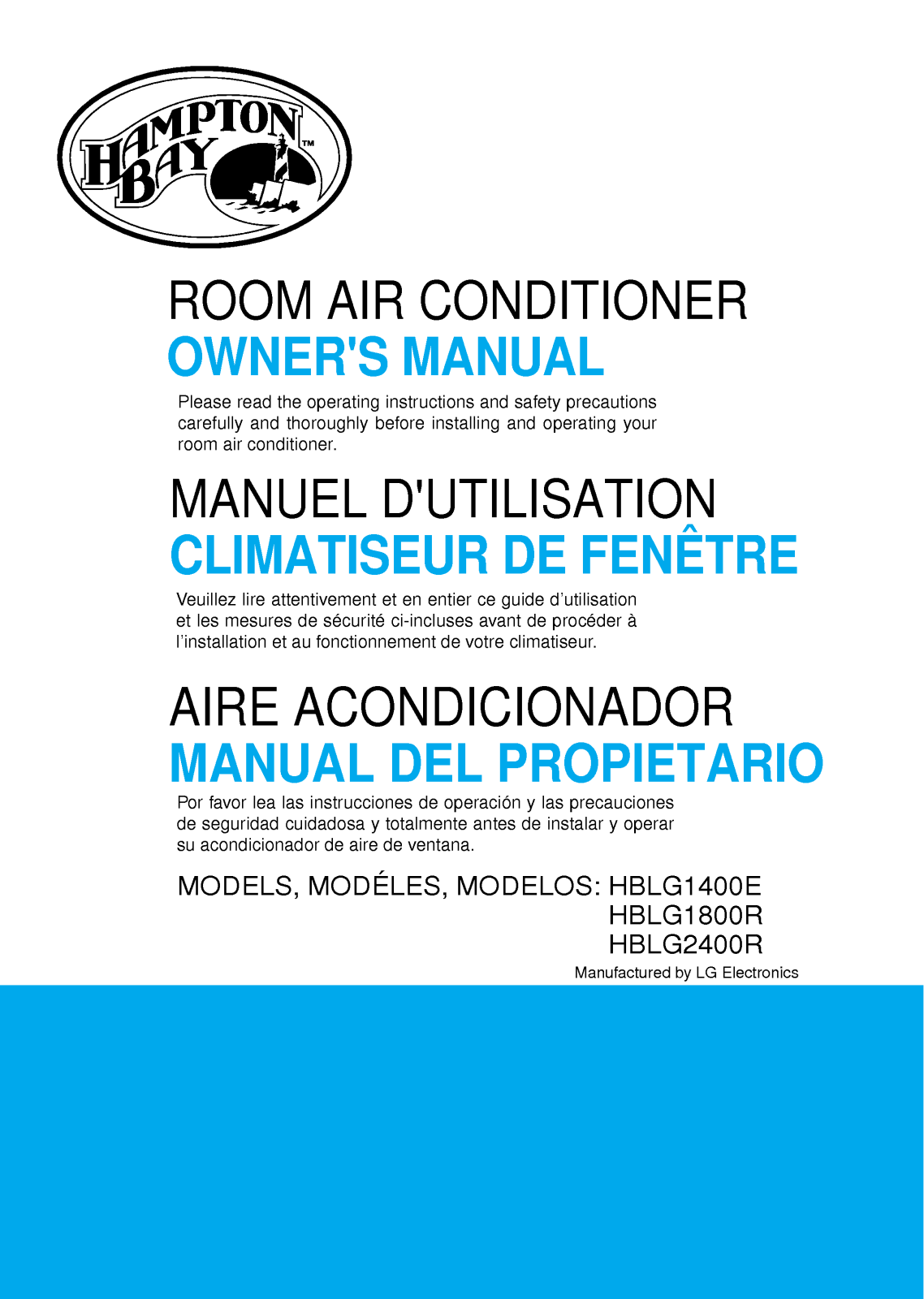 LG LWM1836QCG User Manual