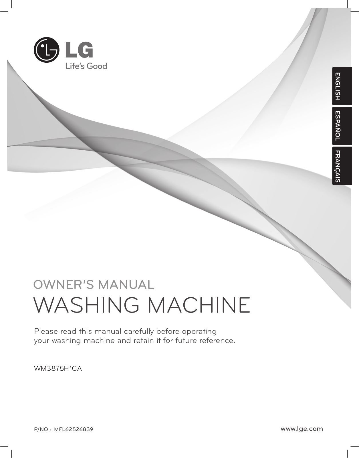 LG WM3875HWCA User Manual