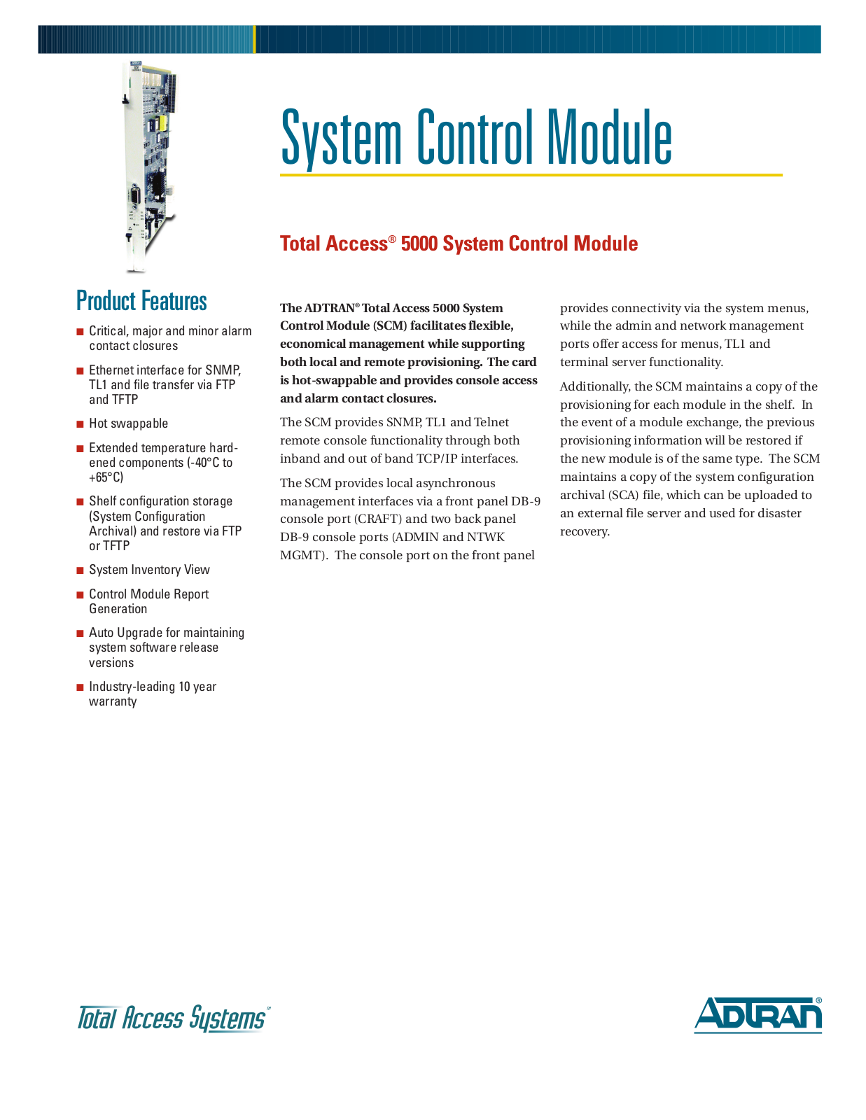 ADTRAN Total Access 5000 User Manual