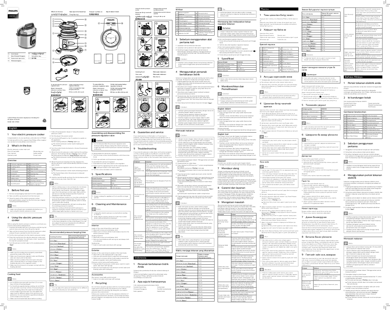 Philips HD2103/21 user manual - ManualMachine.com