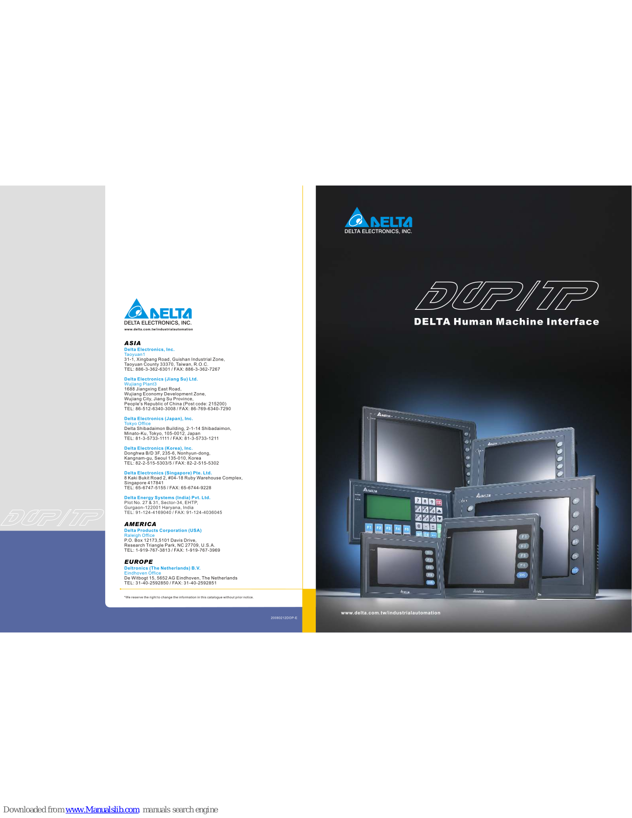 Delta Electronics A10, A80, A57, AE10, AE57 Brochure