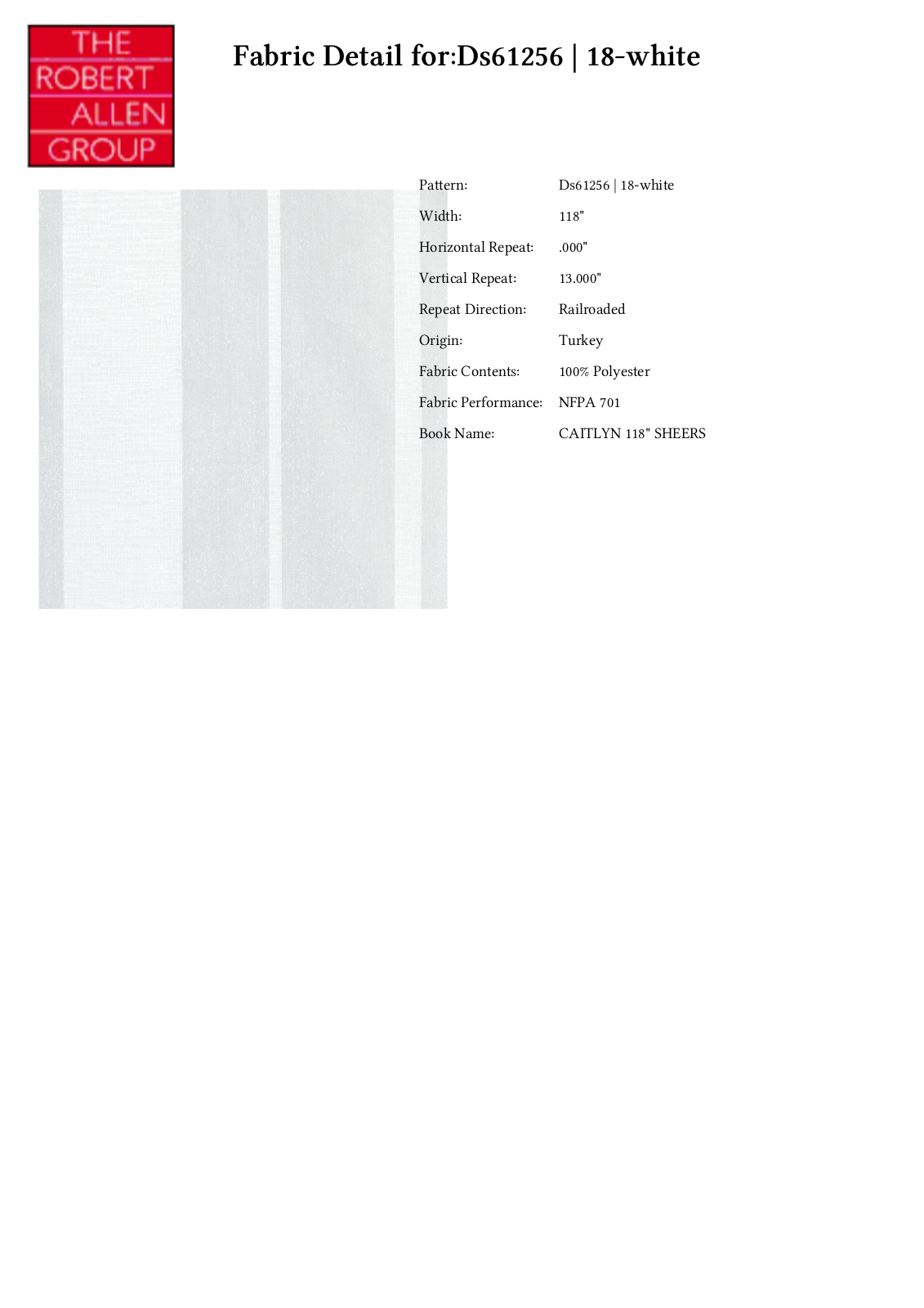 Duralee CRAL7130 Specifications - ManualMachine.com