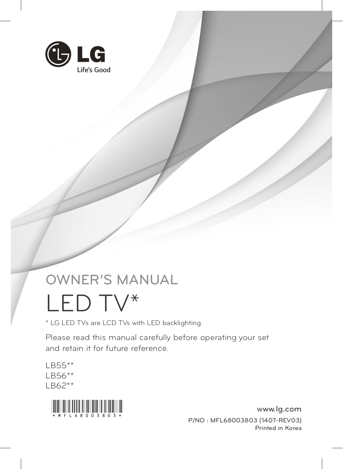 LG 32LB628U User Manual