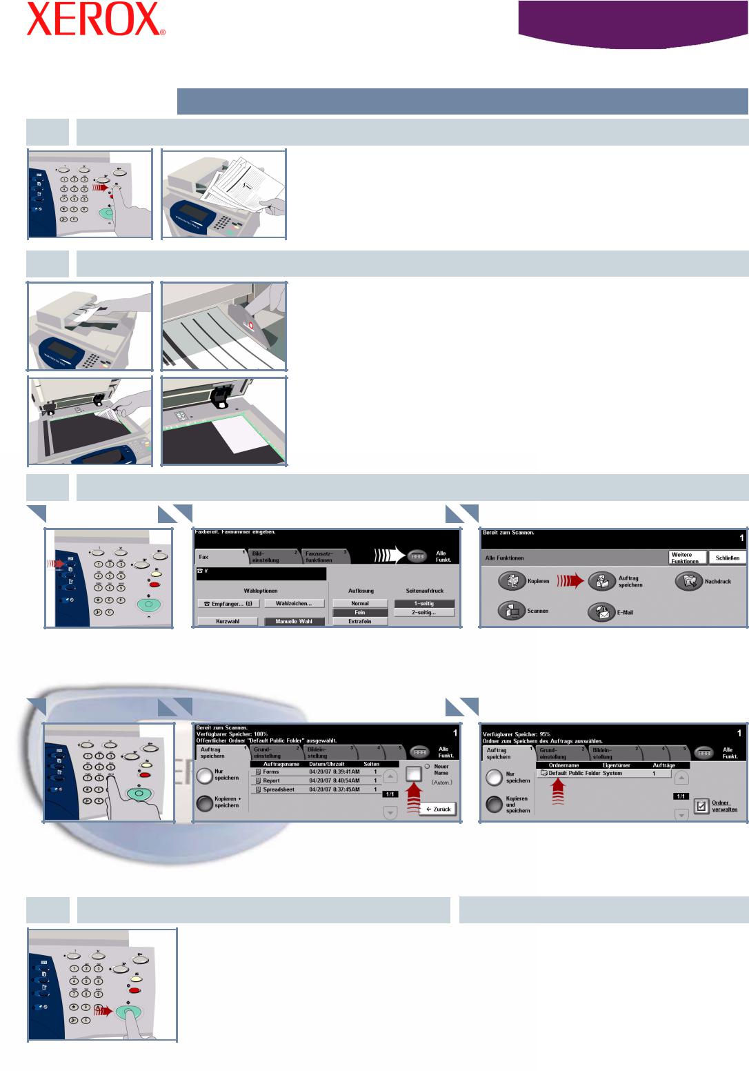 Xerox WORKCENTRE 5665, WORKCENTRE 5632, WORKCENTRE 5687, WORKCENTRE 5638, WORKCENTRE 5150 QUICK USE GUIDE