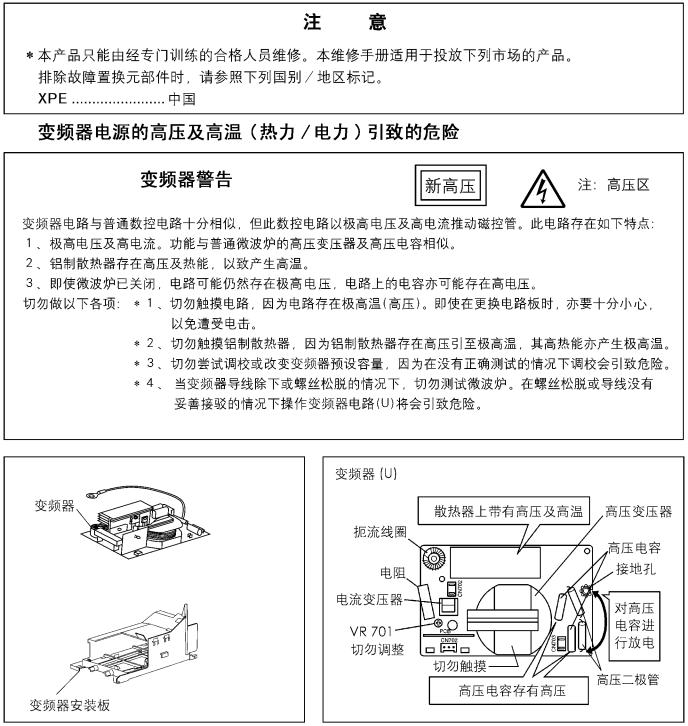 Panasonic NN-K583JF, NN-K583MF, NN-K573JF, NN-K573MF, NN-S563JF repair manual