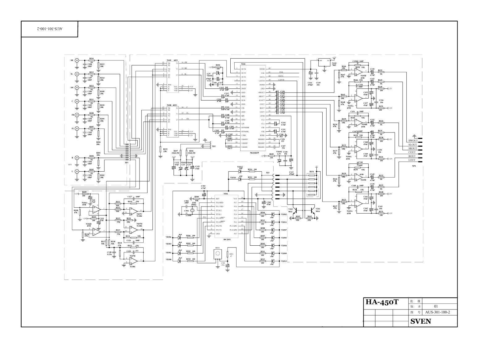 Sven HT-450 Schematics POWER