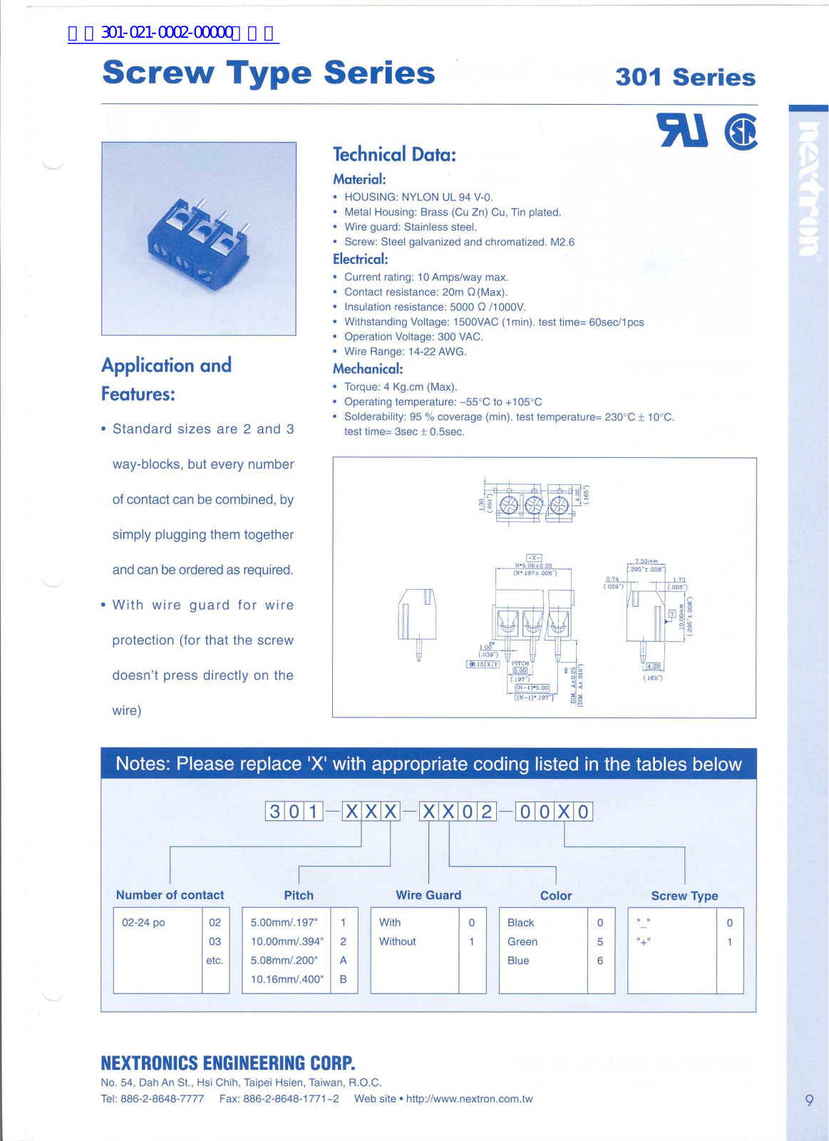 NEXTRONICS 301 User Manual - ManualMachine.com