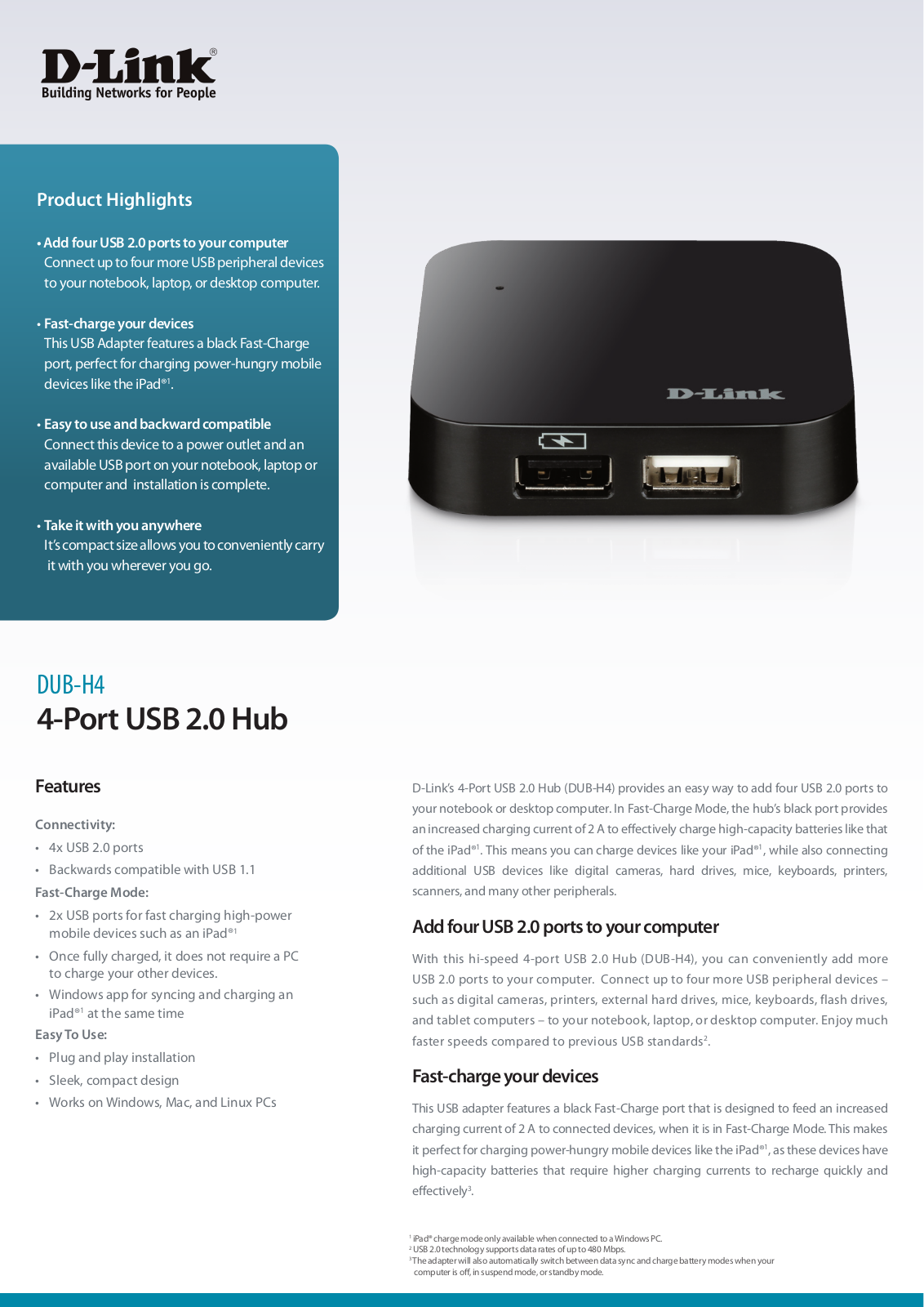 D-Link DUB-H4/E User Manual