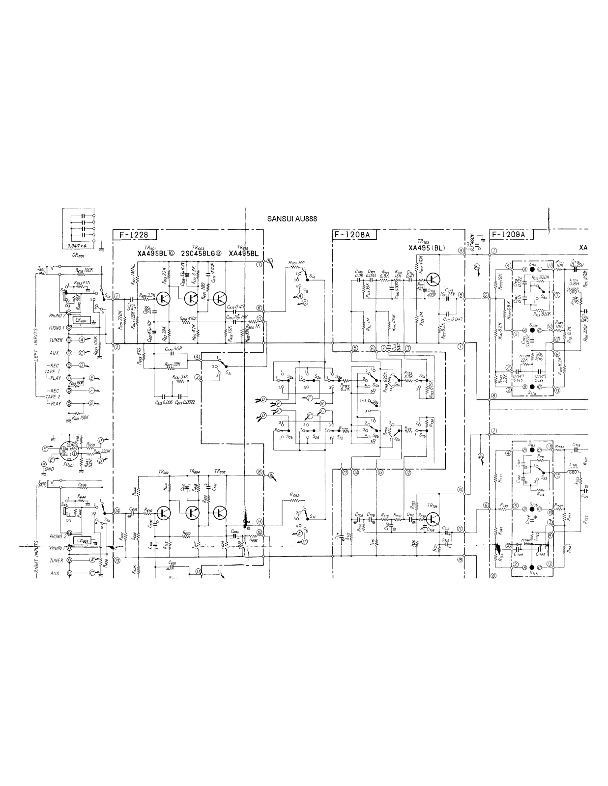 Sansui AU-888 Schematic