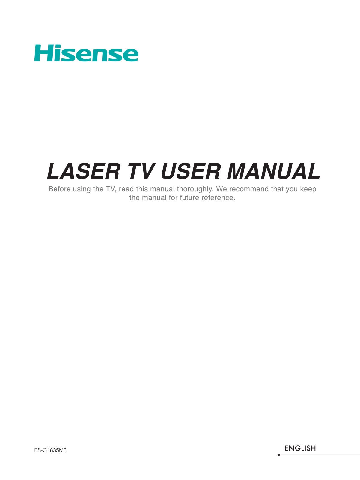 Hisense 120L10E, 100L10E User Manual