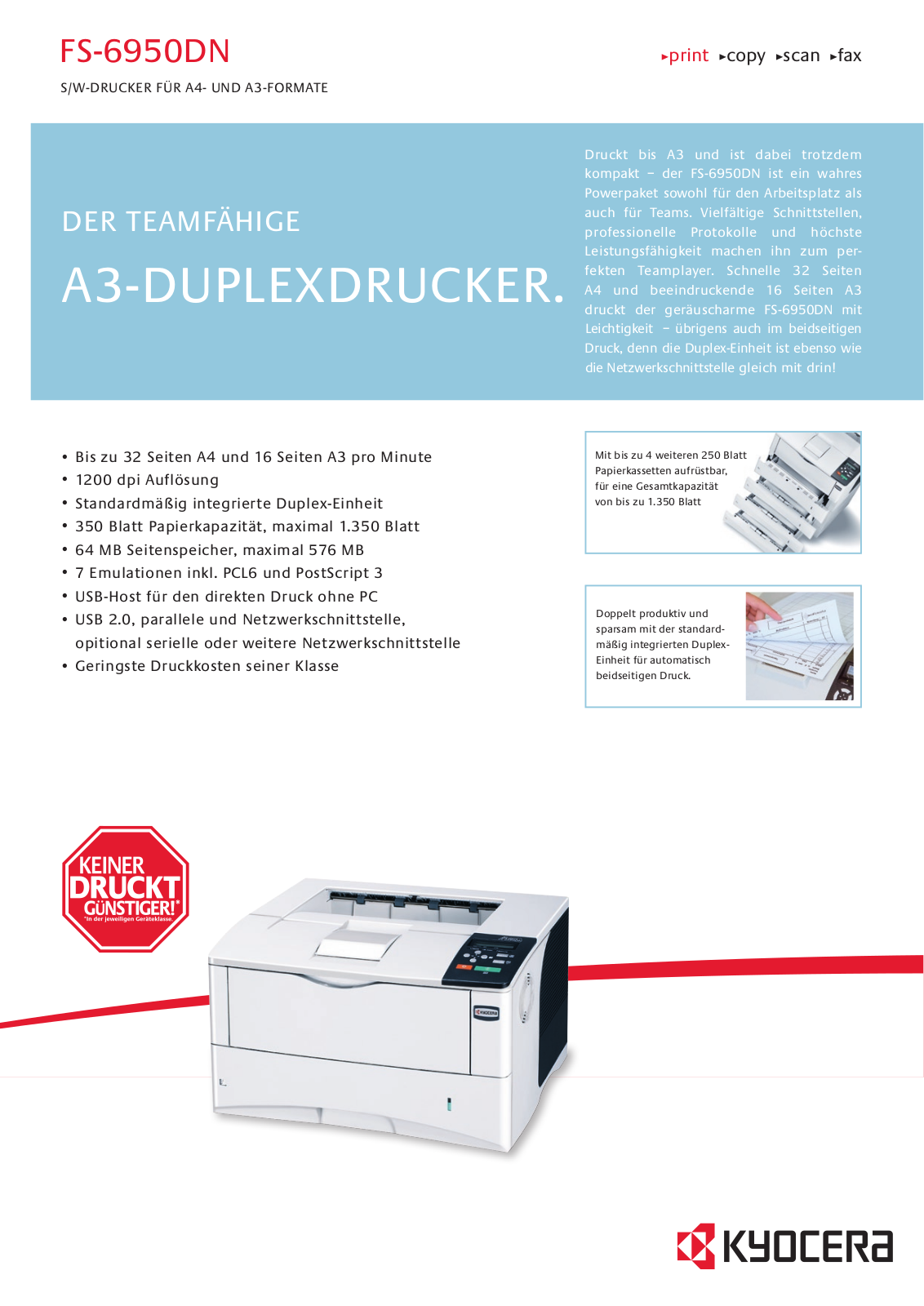 Kyocera FS-6950DN Brochure