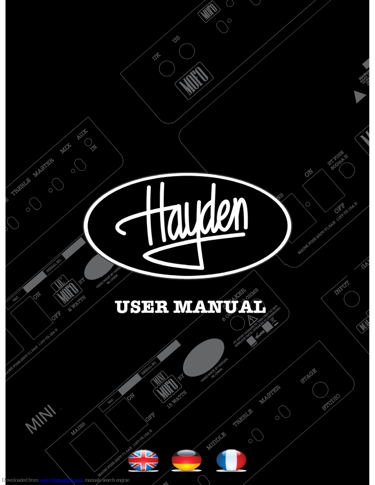 Hyden Dual MoFo 15 Combo, MoFo 30 Head, Lil’ MoFo 2 Head, Mighty MoFo 5 Combo, High Five User Manual