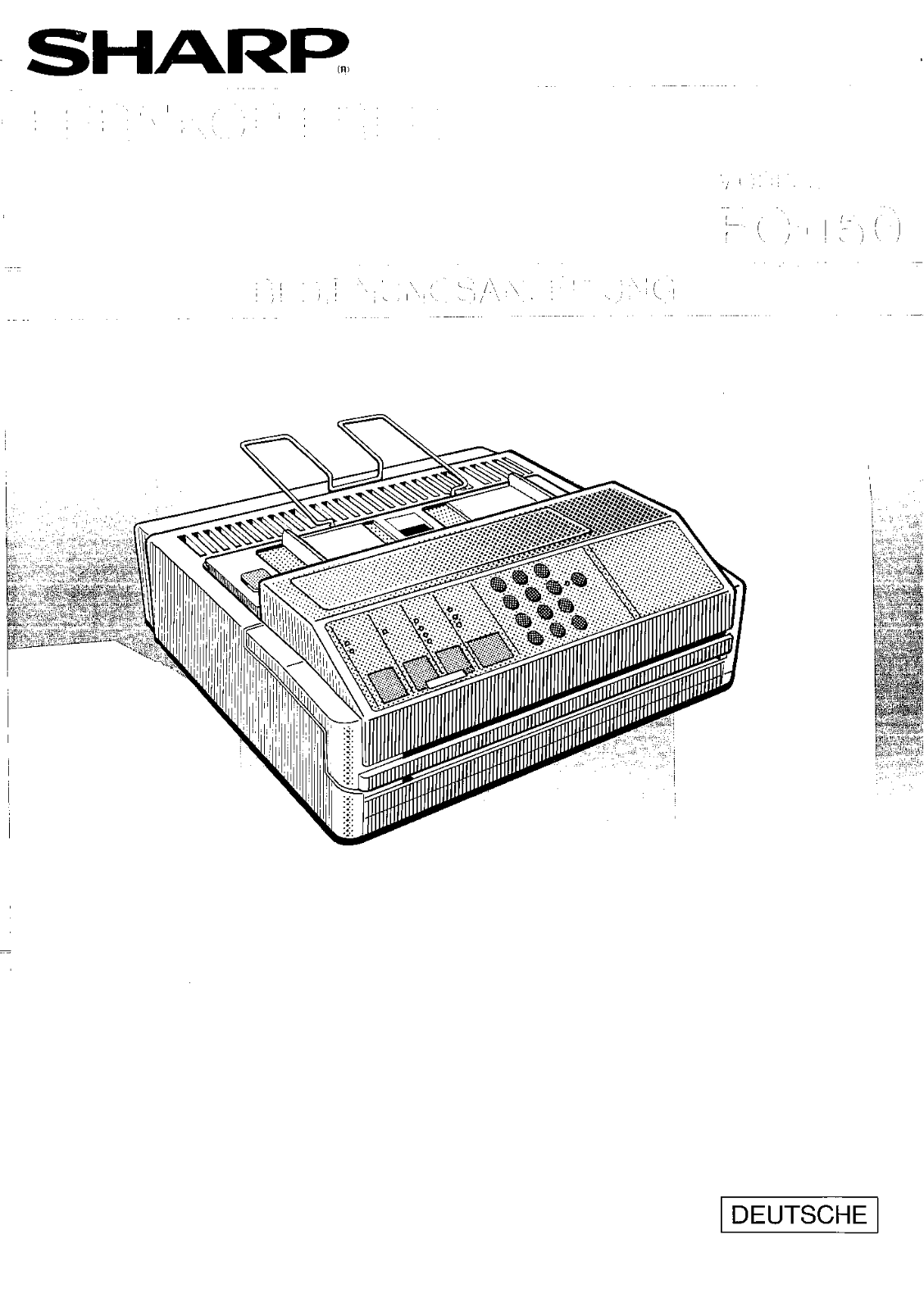 Sharp FO-150 User Manual