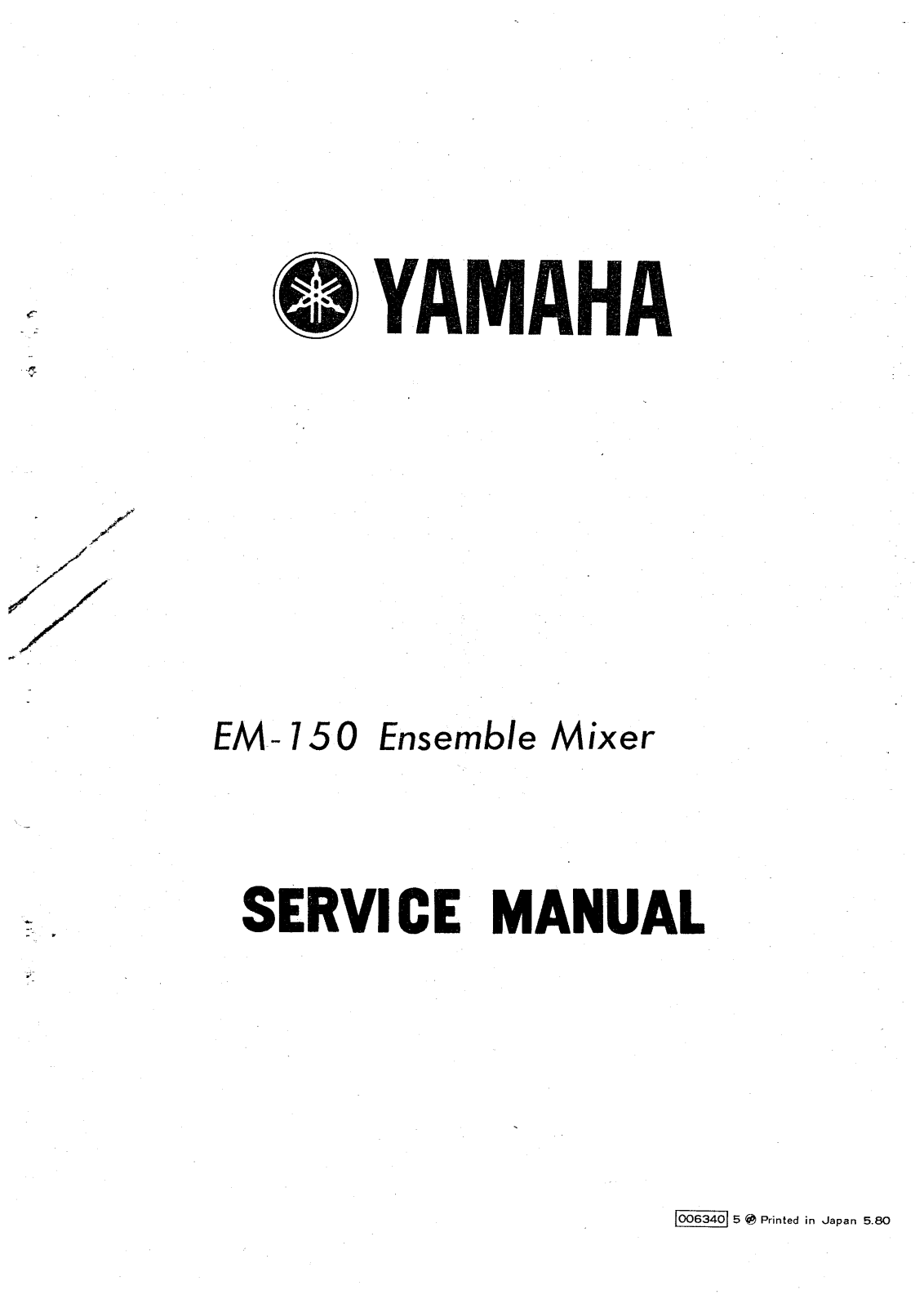 Yamaha EM-150 Service Manual