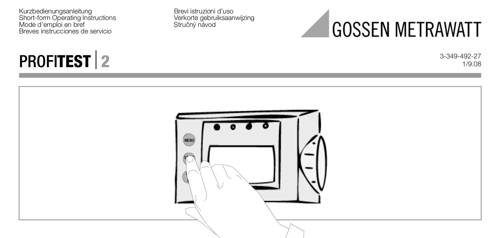 Gossen Metrawatt Profitest 2 User guide