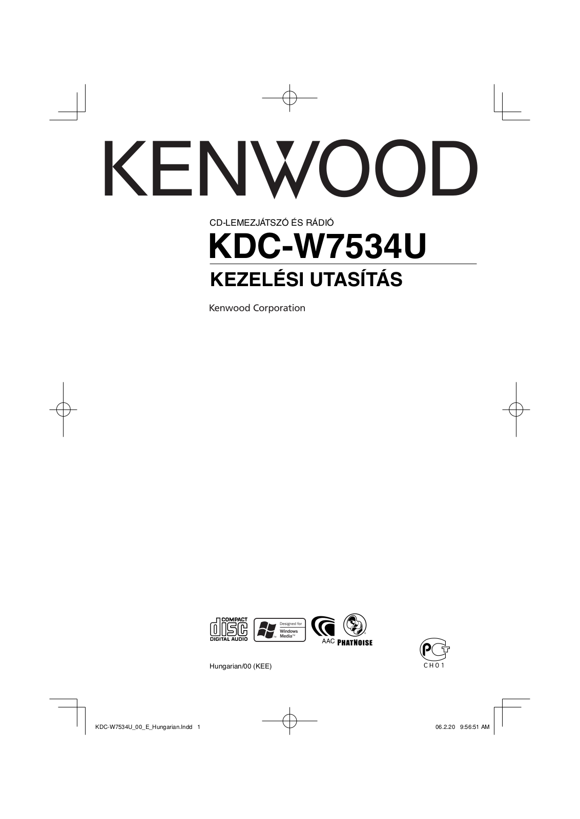 Kenwood KDC-W7534U User Manual