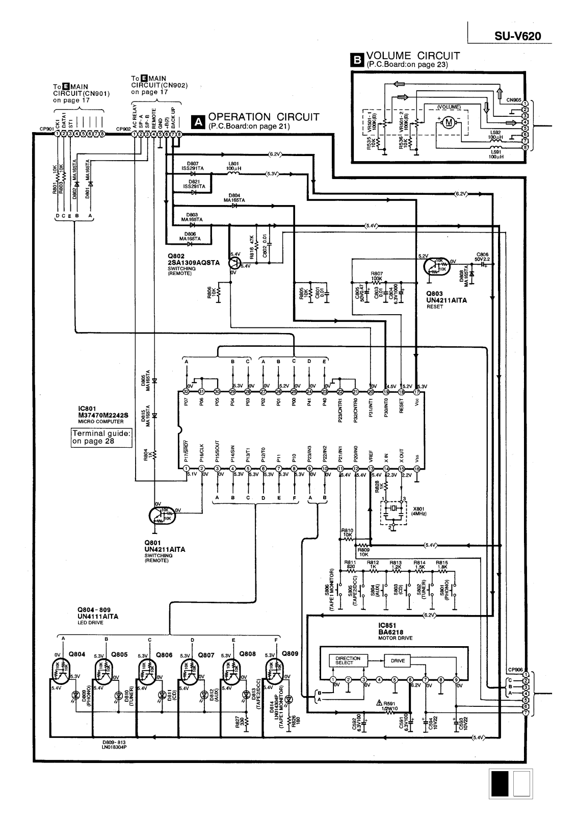 Technics SUV-620 Schematic